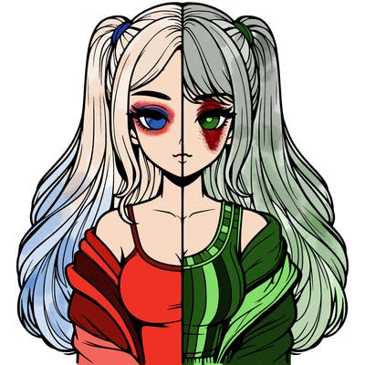 realistic girl split