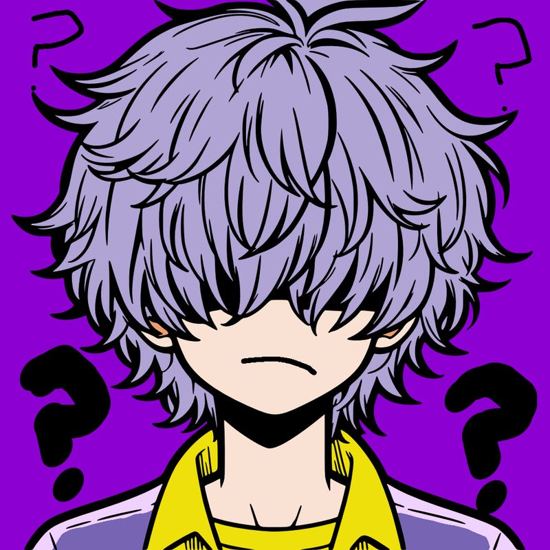 manga boy fluffy hair covering his eyes