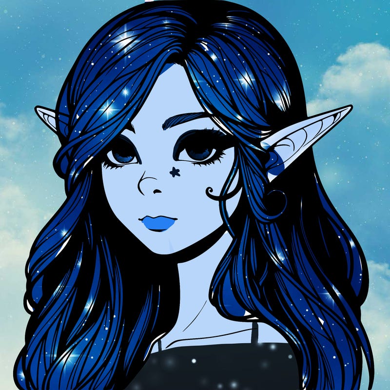 elf girl realistic dark fantasy