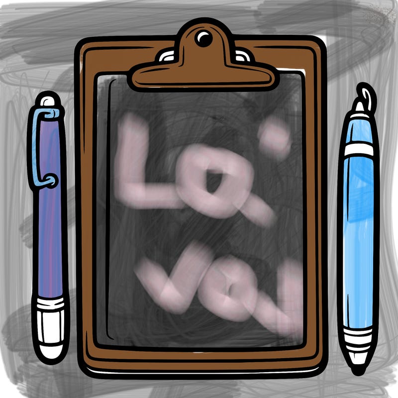 blank clip board with pen