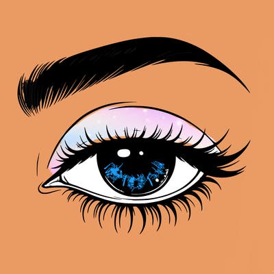 eye closed realistic