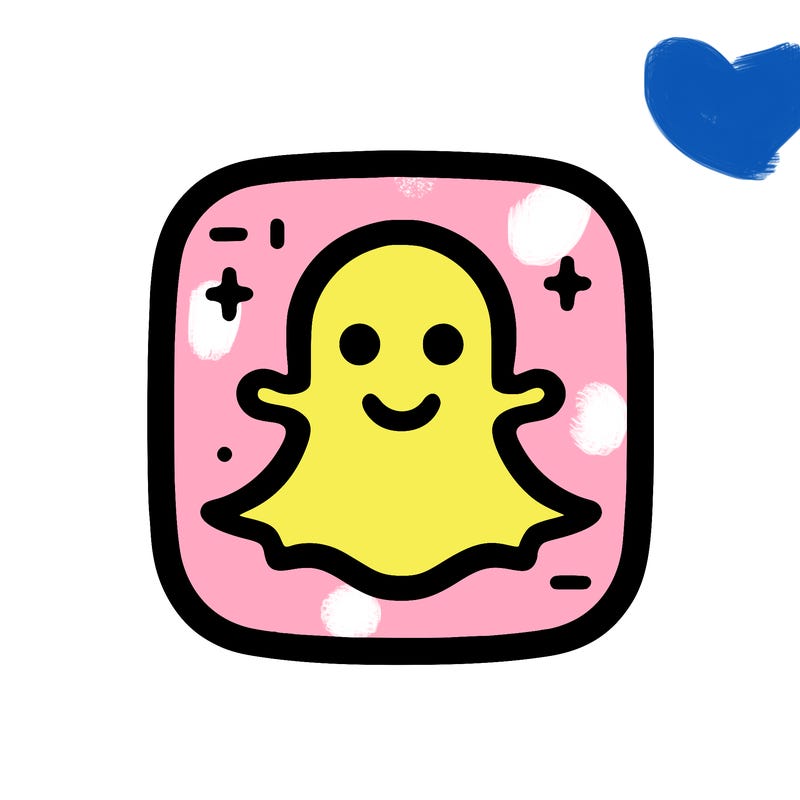 snapchat app icon no face