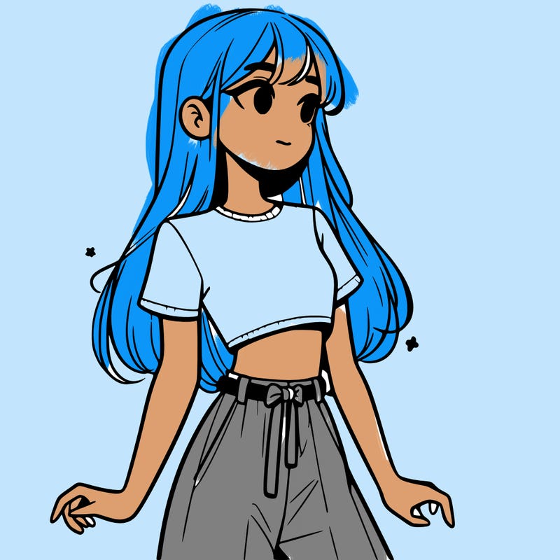 girl in a cute crop top