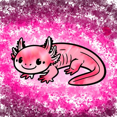 a small axolotl