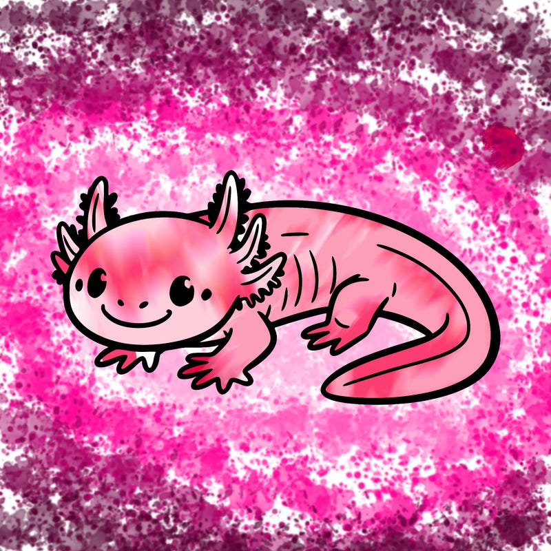 a small axolotl