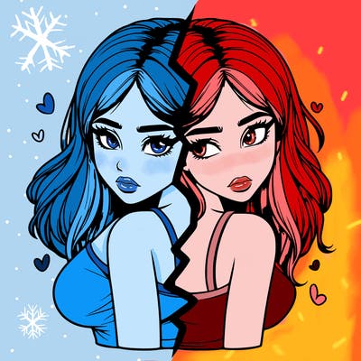 realistic girl split