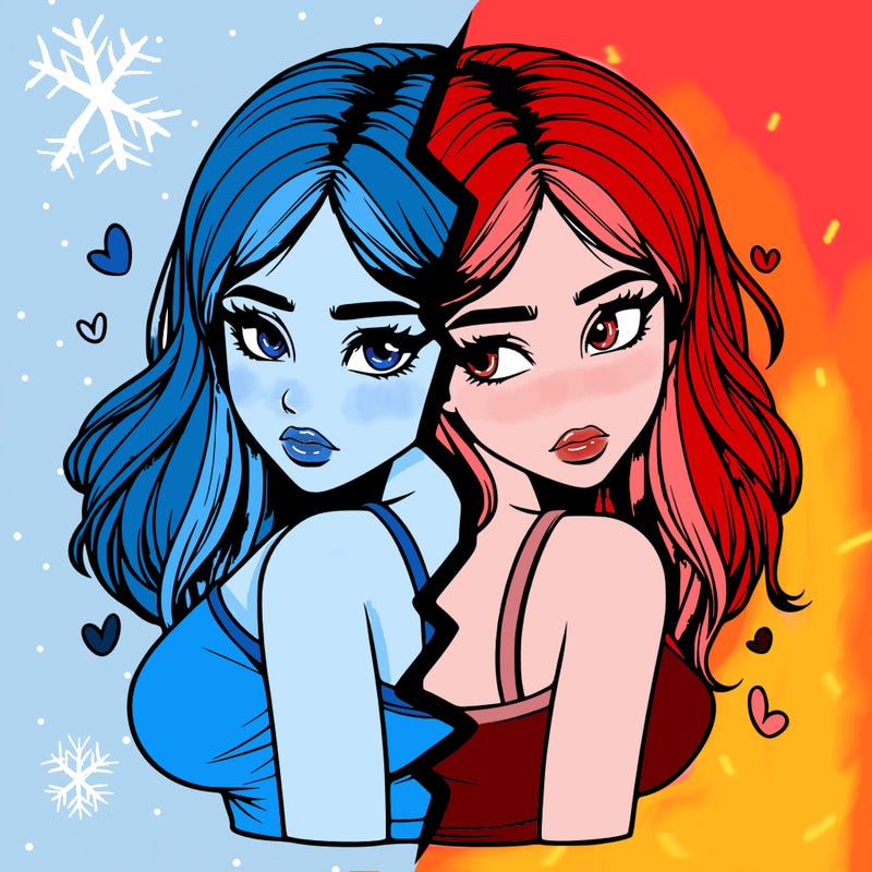 realistic girl split