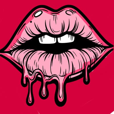 lips that look realistic and drip