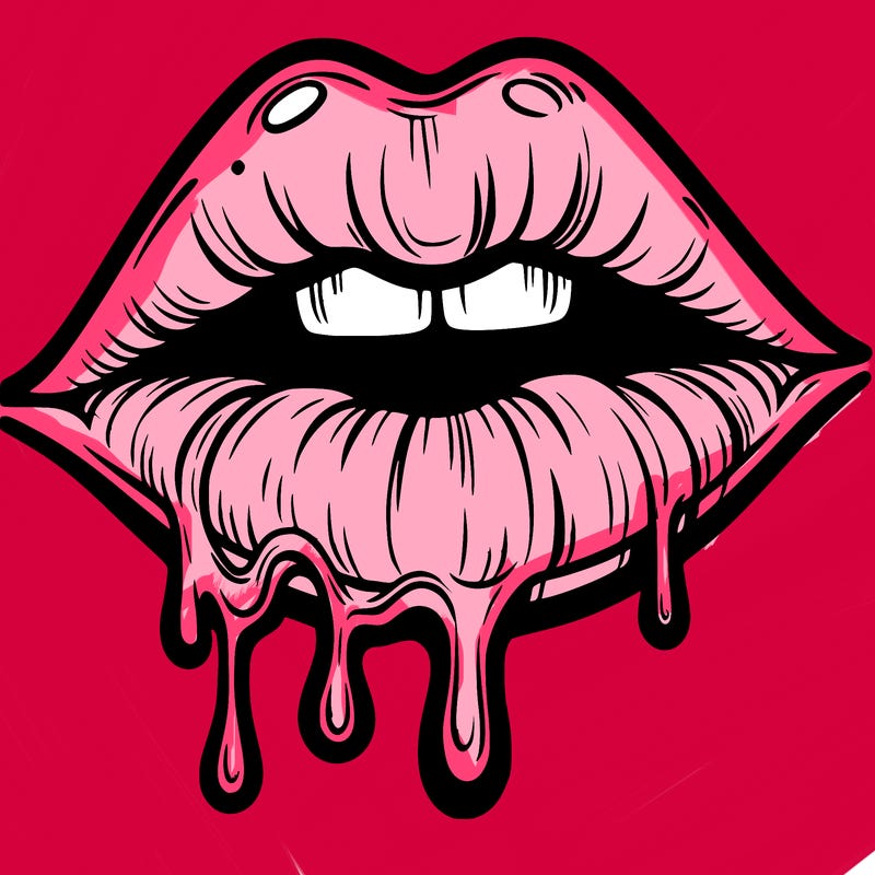 lips that look realistic and drip