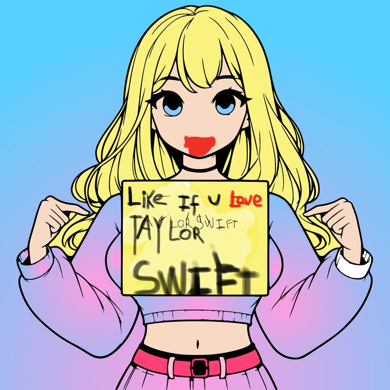 girl holding a blank sign in a long sleeve crop top