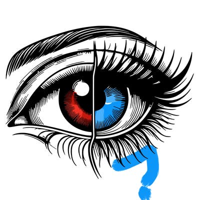 realistic eye split