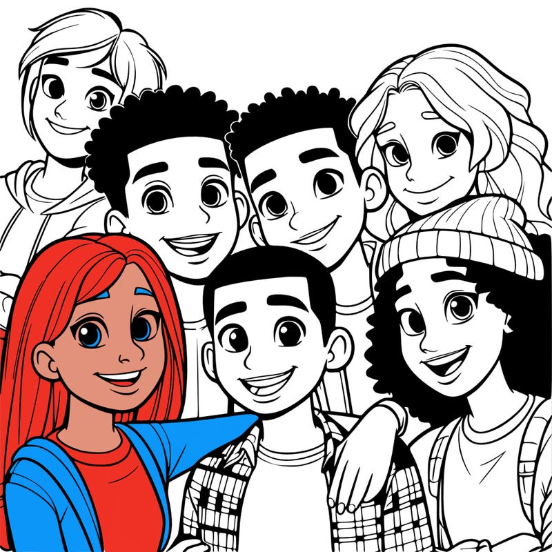 a mixed friend group