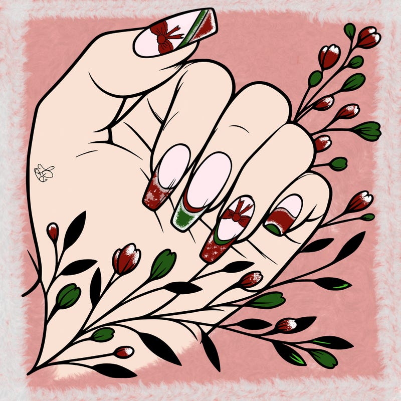 nails with french tip