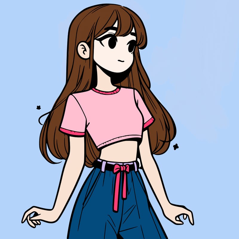 girl in a cute crop top