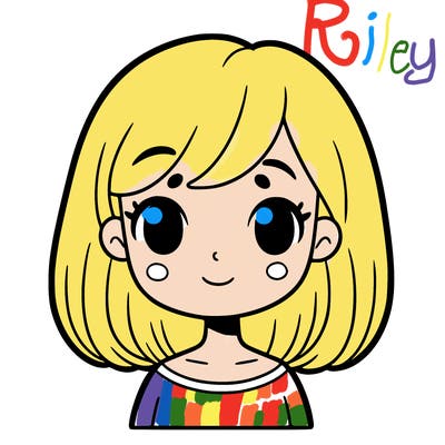 girl with medium hair