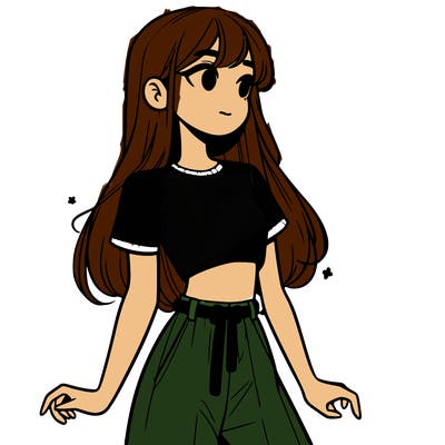 girl in a cute crop top