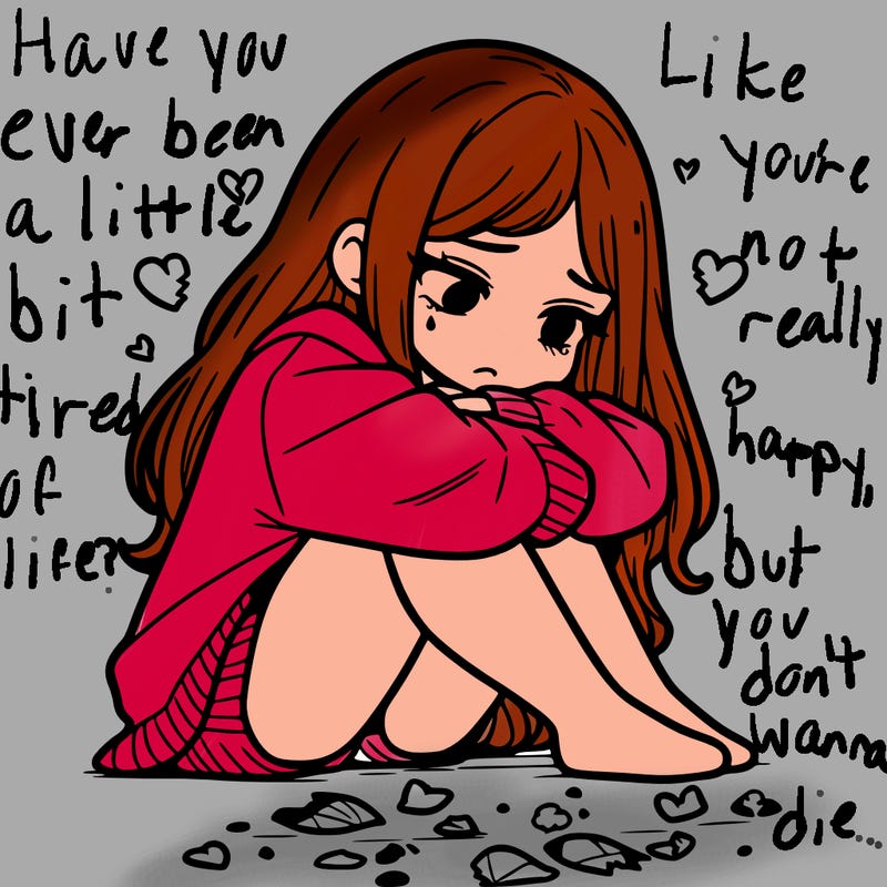 a girl after a breakup