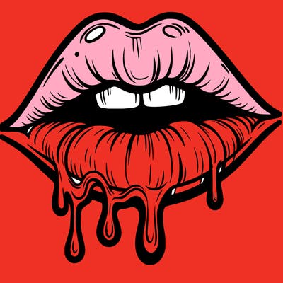 lips that look realistic and drip