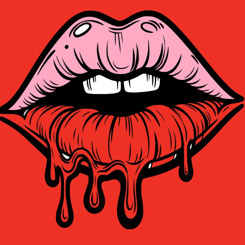 lips that look realistic and drip
