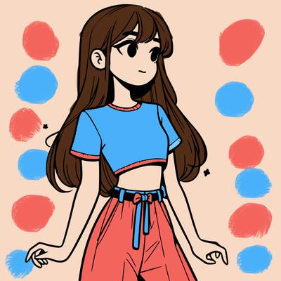 girl in a cute crop top