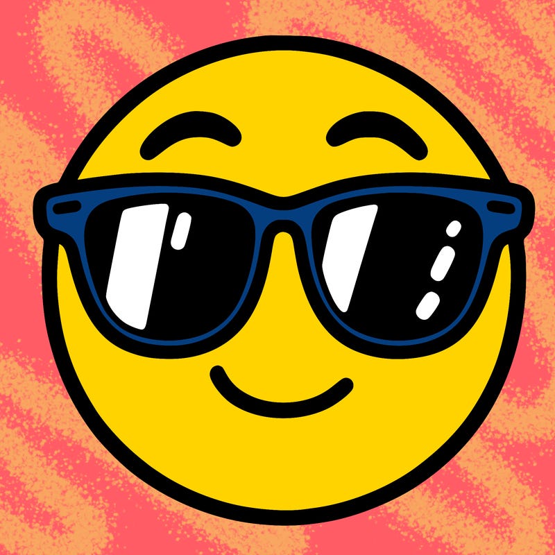emoji with sunglasses
