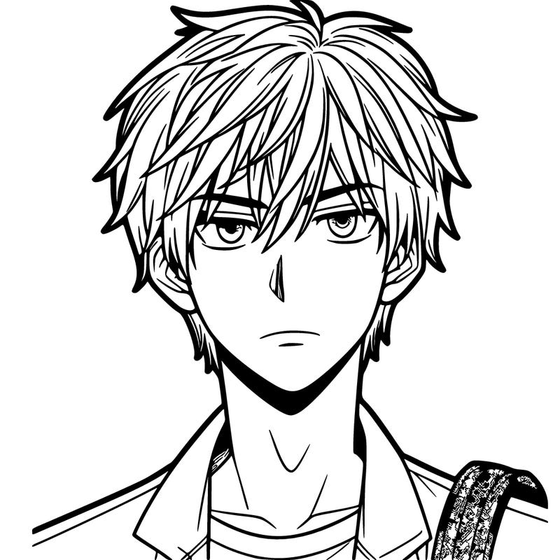 male manga character