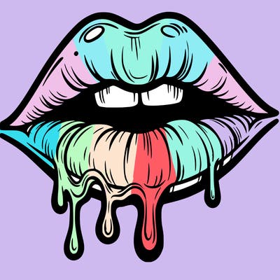 lips that look realistic and drip