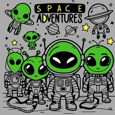 space adventures with alien friends