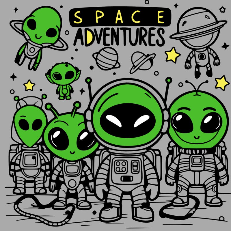 space adventures with alien friends