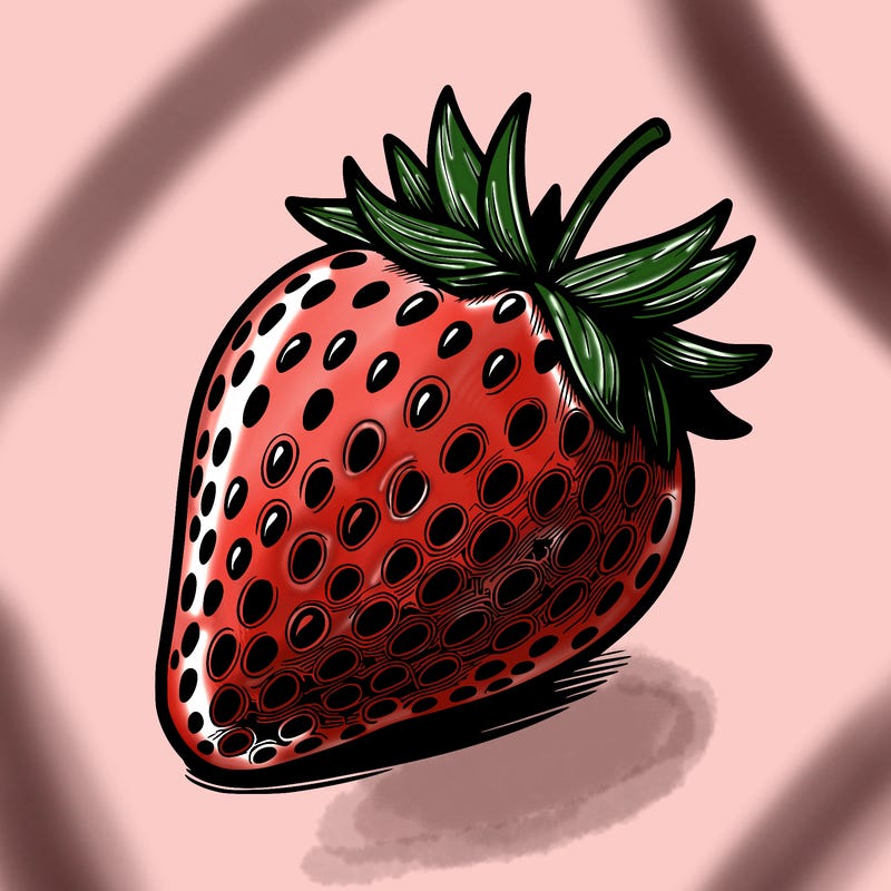 realstic strawberry