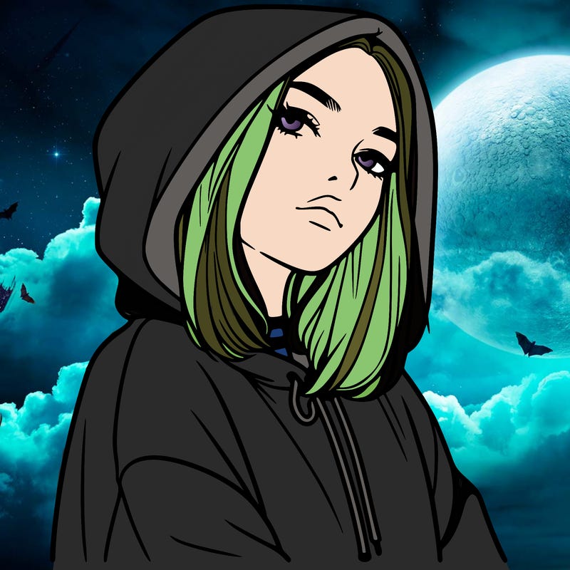 a realistic girl in a hoodie