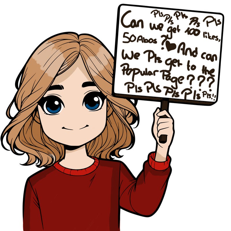 realistic girl holding up a sign