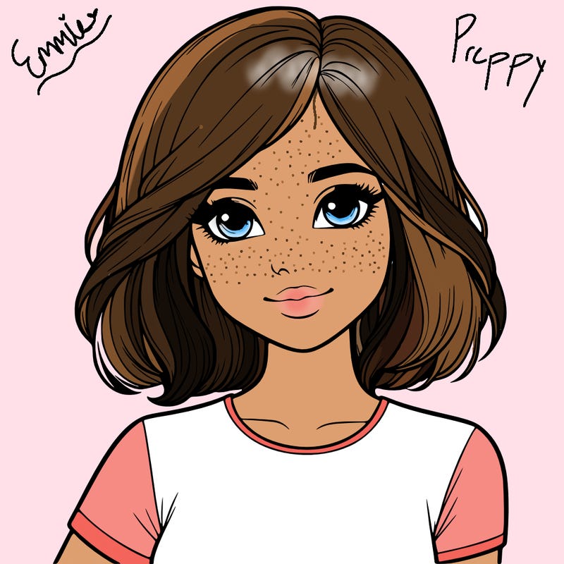 realistic girl with shoulder length hair