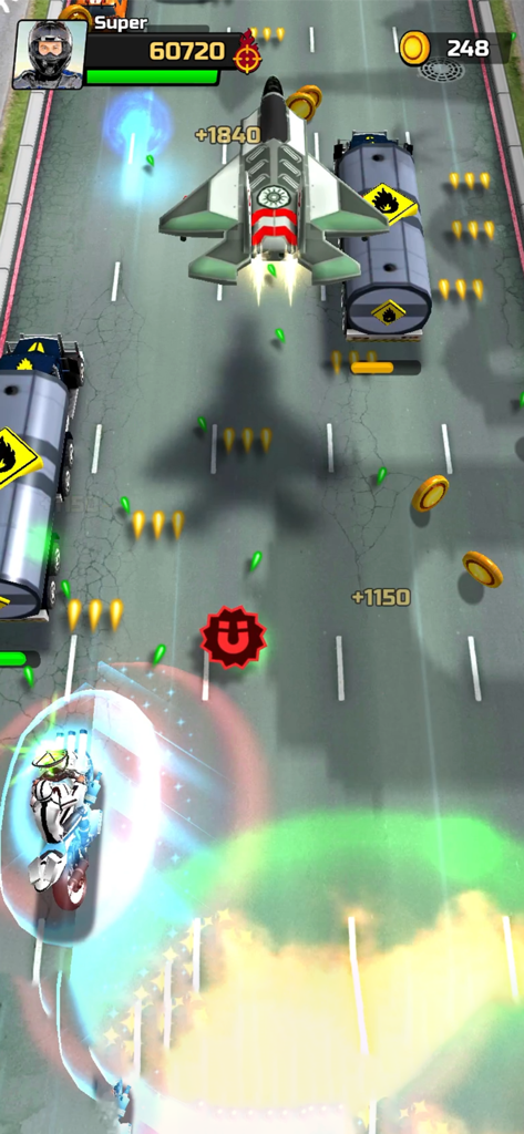 Bike Rider - Moto Race - Motorcycle battling a jet plane in Bike Rider Moto Race gameplay