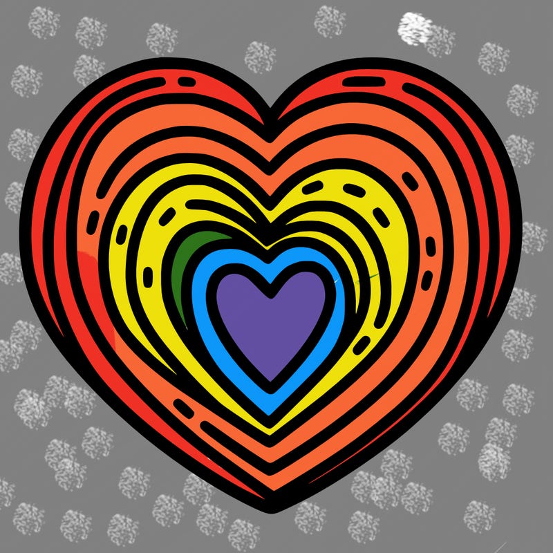 rainbow heart