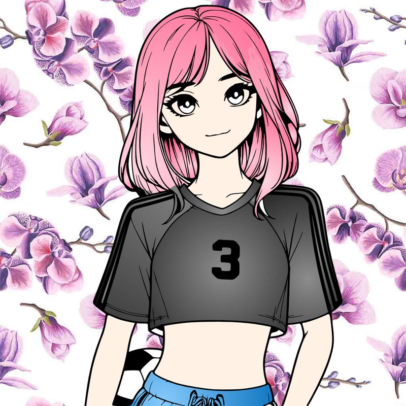 realistic girl wearing soccer jersey