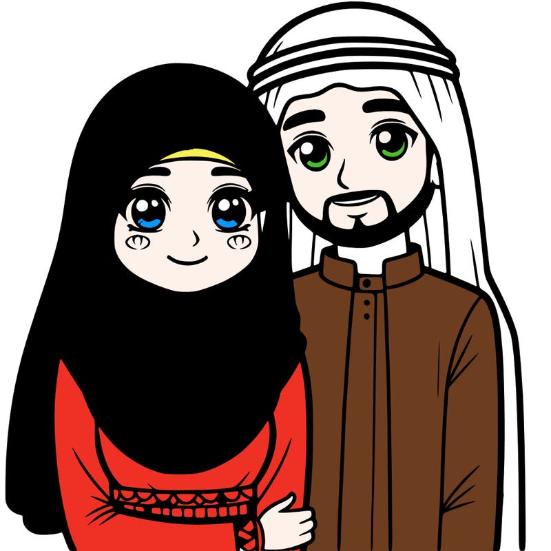 hijab girl with husband