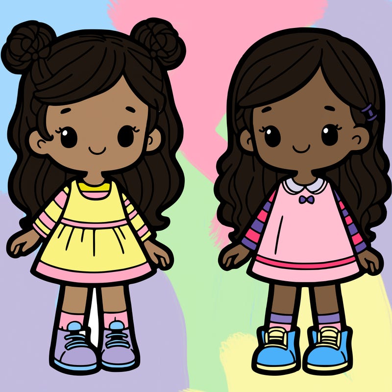 two sisters aged 1 and 10