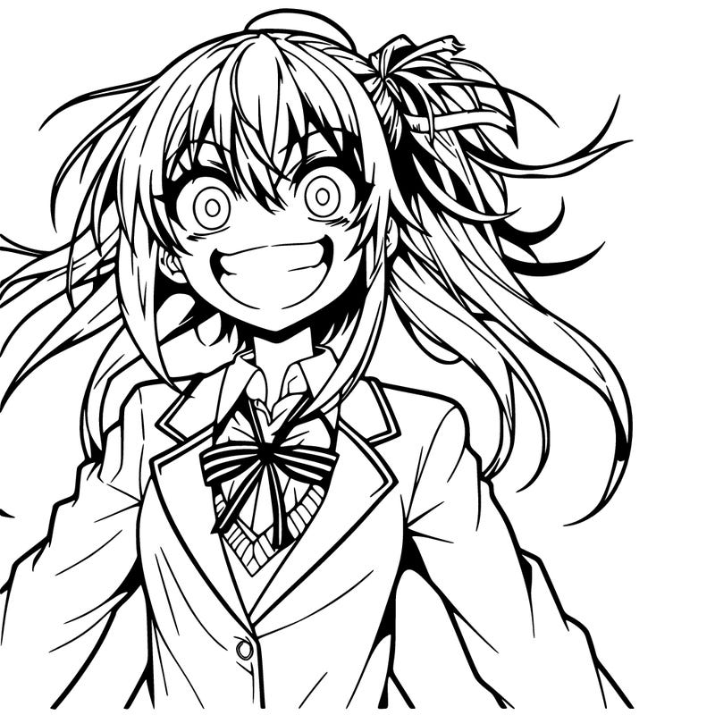 crazy anime girl
