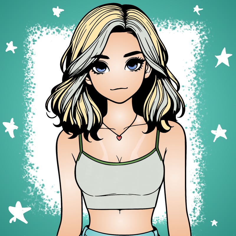 realistic girl with crop top