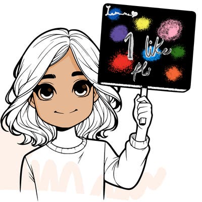 realistic girl holding up a sign