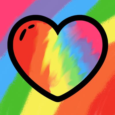 a blank heart