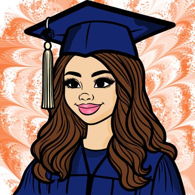 latina woman who is graduated