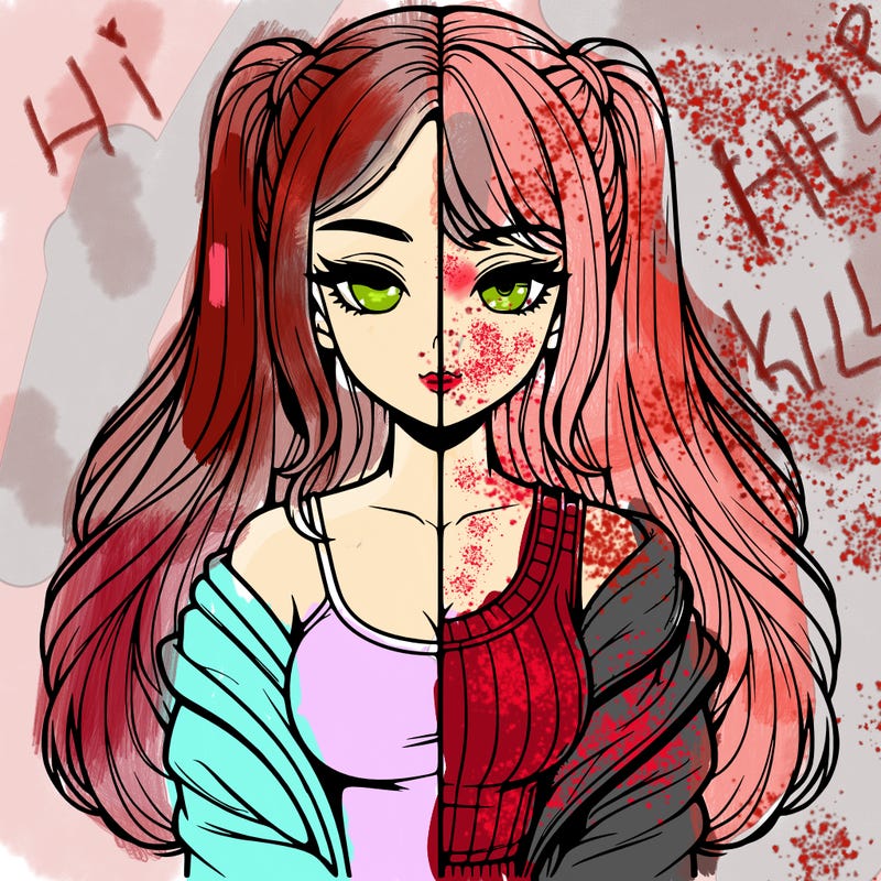 realistic girl split