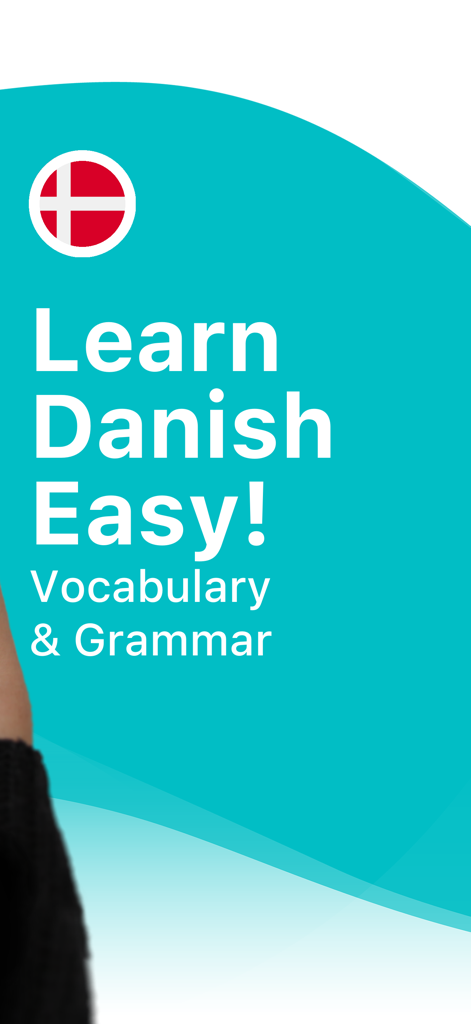 Schermata promozionale per Impara il danese con LENGO con vocabolario e grammatica