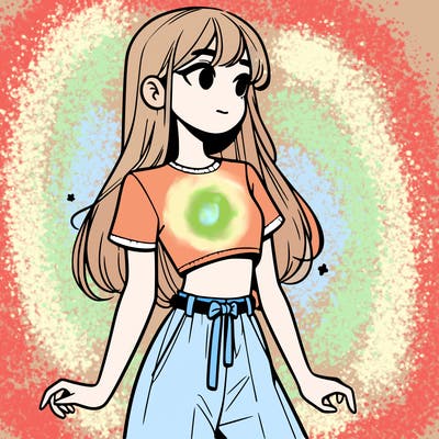 girl in a cute crop top