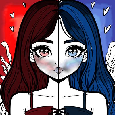 realistic girl split