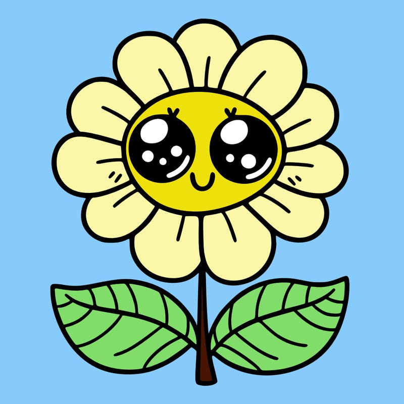 flower with eyes