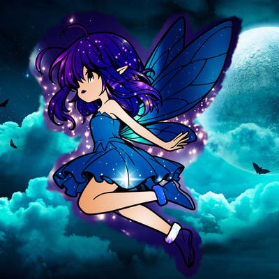 manga fairy flying