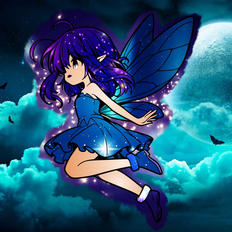 manga fairy flying